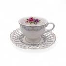 Jogo de Café 12 Peças Porcelana New Bone China 80ml LHermitage
