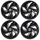 Jogo de calota esportiva aro 14 nitro black + emblema resinado ford Jogo de calota esportiva aro 14 nitro black + emblema resinado ford