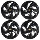 Jogo de calota esportiva aro 14 nitro black + emblema resinado gm Jogo de calota esportiva aro 14 nitro black + emblema resinado gm