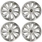 Jogo de calota esportiva aro 15 velox silver + emblema de alumínio gm preto Jogo de calota esportiva aro 15 velox silver + emblema de alumínio gm preto