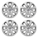 Jogo de Calotas Aro 14 340CB-PTA + Emblema Alumínio Ford Prata Jogo de Calotas Aro 14 340CB-PTA + Emblema Alumínio Ford Prata