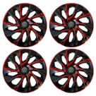 Jogo de calotas esportivas ds4 13 red cup + emblema volkswagen