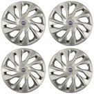 Jogo de calotas esportivas ds4 14 silver + emblema fiat azul