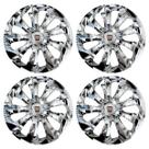 Jogo de calotas esportivas velox 13 chrome + emblema resinado fiat vermelho