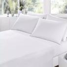 Jogo De Cama 100% ALGODÃO Com Lençol de Cima QUEEN 4 Peças 180 Fios COR: BRANCO