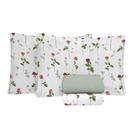 Jogo de Cama 100% algodão King Size 180 Fios Fiori