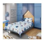 Jogo de Cama 100% Algodão Solteiro Estampado Personagem - Com 3 Peças - 1,40m X 2,10m