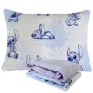 Jogo de Cama 100% Algodão Solteiro Estampado Stitch 1,40 m x 2,10 m Com 3 Peças Lepper Jogo de Cama 100% Algodão Solteiro Estampado Stitch 1,40 m x 2,10 m Com 3 Peças Lepper