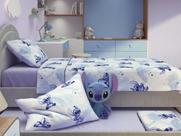 Jogo de Cama 100% Algodão Stitch Oficial 3 Peças 150 Fios