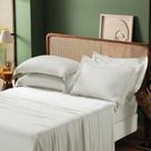 Jogo De Cama 100% Bambu Fibras Naturais 4 Peças 350 Fios Branco - King Jogo De Cama 100% Bambu Fibras Naturais 4 Peças 350 Fios Branco - King