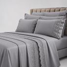 Jogo de Cama Bordado Inglês Casal e Queen Micropercal Premium 4 Peças Jogo de Cama Bordado Inglês Casal e Queen Micropercal Premium 4 Peças