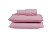Jogo de Cama Box Casal 03 peças 100% Algodão Lençol Liso Percal 300 Fios