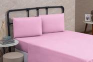 Jogo de Cama Box Queen 04 Peças Liso 100% Algodão Linha Prime Percal 200 Fios