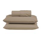 Jogo de Cama Box Queen Size 03 peças 100% Algodão Lençol Liso Percal 300 Fios Jogo de Cama Box Queen Size 03 peças 100% Algodão Lençol Liso Percal 300 Fios