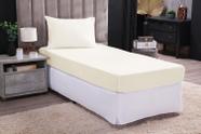 Jogo de Cama Box Solteiro 2 pcs Lençol de Baixo com Elastico 180 Fios 100% Algodão