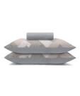 Jogo de Cama Buettner Basic Simples Germano Cinza Casal 3 Peças