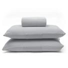 Jogo de Cama Buettner Queen Malha 100% Algodão Basic Liso 3 Peças Prata