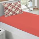 Jogo de Cama Buettner Solteiro Malha Basic Charles 2 Pçs Vermelho