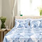Jogo de Cama Casal 3 Peças Estampado Poliéster Com Elástico Toque Macio Jogo de Cama Casal 3 Peças Estampado Poliéster Com Elástico Toque Macio