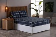 Jogo De Cama Casal 3 peças Lençol Micro Percal 400 Fios Estampado