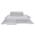 Jogo de Cama Casal 350 Fios Buettner Fibra Bambu 4Pçs Cinza