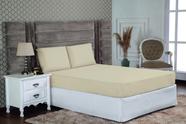 Jogo de Cama Casal Altura 30cm Marfim