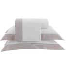 Jogo de Cama Casal Bordado Manhattan Branco/Parise Kacyumara Jogo de Cama Casal Bordado Manhattan Branco/Parise Kacyumara