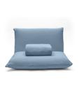 Jogo de Cama Casal Buettner Basic Rolinho Jeans 3 Peças