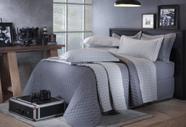 Jogo de cama casal grid prata 200f 2,20mx2,50m