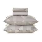 Jogo de Cama Casal Karsten Soft 160 Fios Blasius Cinza 4 Pçs