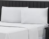 Jogo de Cama Casal King 400 Fios Percal 04 Peças Com Barra, Antiácaro, Antipilling com Toque Macio