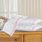 Jogo de Cama Casal King Rivieri 4 Peças Bordado 100% Algodão 600 Fios Branco Jogo de Cama Casal King Rivieri 4 Peças Bordado 100% Algodão 600 Fios Branco