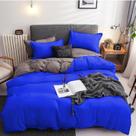 Jogo de cama casal king size 7 peças com edredom blue grey