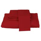Jogo de Cama Casal King Top Line 4 Peças 180 Fios Vermelho