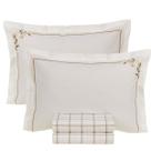 Jogo de Cama Casal Lençol 100% Algodão Percal 200 Fios Anabel 4 Peças Karsten Jogo de Cama Casal Lençol 100% Algodão Percal 200 Fios Anabel 4 Peças Karsten