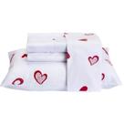 Jogo de Cama Casal Padrão Desire 4 Peças 100% Algodão 200 Fios Love