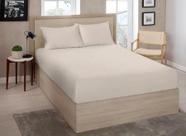 Jogo de Cama Casal Premium Linea Kaki 4 Peças 180 Fios
