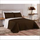 Jogo de Cama Casal Queen 6 Peças Colcha Cobre Leito com Lençol e Fronhas 400 Fios