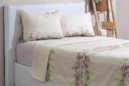 Jogo de Cama Casal Queen Size 4 Peças Microfibra 150 fios Sultan Leucacia