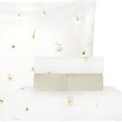 Jogo de Cama Duplo Queen 4 Peças Percal 180 Fios Abelha Sonhare Prata