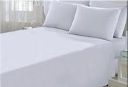 Jogo de cama esmeralda 60 algodão 40 poliester - queen - branco - 4 peças