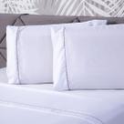 Jogo de Cama Essential Liso Branco Queen 04 Peças - Percal 200 Fios Jogo de Cama Essential Liso Branco Queen 04 Peças - Percal 200 Fios