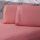 Jogo de Cama Essential Liso Rosê Queen 03 Peças - Percal 200 Fios