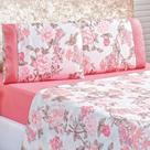 Jogo De Cama Estampado Micropercal 200 Fios Naturale King 04 Peças - Serene