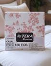 Jogo de Cama Florença Nuance Casal 100% Algodão 180 Fios Estampado Confortável Teka