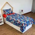 Jogo de Cama Homem Aranha Solteiro Microfibra Com 3 peças Lepper