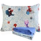 Jogo de Cama Infantil 100% Algodão Solteiro Estampado Personagens Com 3 Peças Lepper