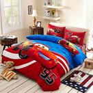 Jogo de cama infantil casal queen cars mecqueen 4 peças