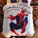 Jogo de cama infantil homem aranha 4 peças com edredom decor