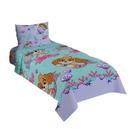 Jogo de Cama Infantil Patrulha Canina Skye 2 Peças Lilás Lepper